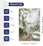 Abani Abstract Grey Green Washable Area Rug – 8' x 10' – Modern Stone-Inspired Design – Regal Collection – Easy to Clean – Durable for High Traffic Areas – Living Room, Bedroom & Office