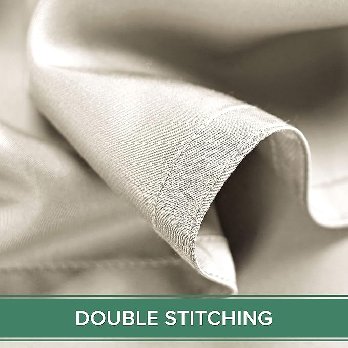 Split King Sheets by Pure Bamboo, Genuine 100% Organic Viscose Derived from Bamboo Bed Sheet Set, Soft & Cooling, Double Stitching *Not for Split Top (Split King, Ivory)