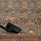 Keen Home Design 5x7 Rug - Machine Washable Area Rug with Non-Slip Backing, Ideal for Living Room, Dining Room, Bedroom - Vintage, Easy Clean, Durable, Low Pile Rug - (5' x 7')