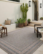 Loloi Amber Lewis Topanga Collection TOP-05 Natural/Teal 9'-2" x 12'-0" Indoor/Outdoor Area Rug