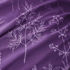 Love's cabin Dark Purple Twin Comforter Set - Twin XL Size Comforter Set Dorm Bedding, 2 Pieces Cute Floral Bedding, Soft Reversible Flowers Comforter, 1 Comforter & 1 Pillow Sham