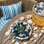 Coastal Potpourri, Blue Potpourri Dried Flower, Long-Lasting Bowl & Vase Filler Decor, Home Fragrance Sachet for Bathroom Living Room Bedroom Office (Blue)