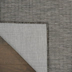 Nourison Positano Indoor-Outdoor Charcoal 7' x 10' Area Rug, Easy Cleaning, Non Shedding, Bed Room, Living Room, Dining Room, Backyard, Deck, Patio (7x10)