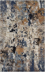 Keen Home Design Area Rugs - 5x8 Non-Shedding, Abstract Rugs for Kitchen, Living Room, Bedroom, Dining Room, Entryway - Size: 5'3" x 7'7", Multi