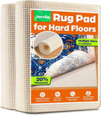 Non-Slip Rug Pad Gripper 2.5x14 Feet, Anti Skid Mat for Under Area Rugs, Keeps Rugs in Position and Safe, Thick Cushioned Carpet Pad for Hardwood Floors Protection