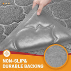 Door Mat Outdoor, 24x36, Welcome Mats for Entryway, Front Doormat for Home Entrance, Indoor Floor Mat, Durable, Non-Slip, Boot Scraper, Catches Muddy and Dirt(Grey)