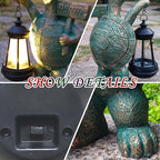 Turtle Garden Statue Outdoor Décor with Solar Lights Lantern,Turtle Solar Light Figurines Outside Decorations for Yard，Lawn,Patio, Balcony, Unique Housewarming Gifts
