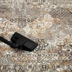 Keen Home Design 9x12 Rug - Machine Washable Area Rug with Non-Slip Backing, Ideal for Living Room, Dining Room, Bedroom - Vintage, Easy Clean, Durable, Low Pile Rug - (9' x 12')