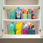 ClearSpace Clear Plastic Storage Bins – XL 6 Pack Perfect Kitchen or Pantry Organization Fridge Organizer and Storage Bins, Cabinet Organizers