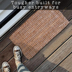 Jute Doormat 30x17 Inch, Jute Entryway Rug, Braided Doormat, Natural Woven Welcome Mat