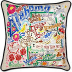 Catstudio Alabama Embroidered Decorative Throw Pillow