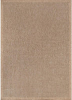 CAMILSON Easy Jute Rug 6x9, Indoor Outdoor Natural Color Fiber Area Rugs for Living Room Patio and Bedroom Rug Herringbone Seagrass Woven Design Easy-Cleaning, Washable Outside Carpet Alfombras 6 x 9