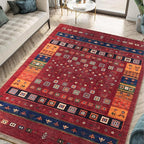 Keen Home Design 9x12 Rug - Machine Washable Area Rug with Non-Slip Backing, Ideal for Living Room, Dining Room, Bedroom - Vintage, Easy Clean, Durable, Low Pile Rug - (9' x 12')
