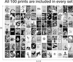 Y2K BOO Black and White Wall Collage Kit - 100 Trendy Monochrome Aesthetic Photos for Sophisticated Spaces, Perfect Room Decor for Teens, 4"x6" Vintage Wall Art for Dorms