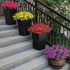 20 Bundles Artificial Flowers for Outdoor Fake Plants for Spring Decoration,Faux Eucalyptus Flowers for Planter UV Resistant Lifelike for Home Porch Garden（Rose Red）