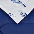 Amazon Basics 3 Piece Microfiber Kid's All Season Comforter and Pillow Sham Set, Full/Queen, Dinosaurs, Animal Print