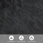 Furniliving 55” End of Bed Bench, Bedroom Bench with Button-Tufted, Large Upholstered Storage Ottoman Benches Entryway Bench with Storage Shoe Cabinet Bench, for Bedroom, Living Room, PU, Black