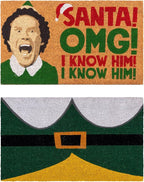 Gertmenian Paramount The Elf Coir Doormat - 2x3 Welcome Mat (2-Pack), Ideal for High Traffic Areas in Front Door, Garage, Entryway - OMG/Costume, 80025