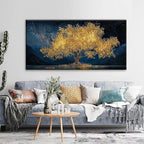 Tsomzxng Canvas Wall Art Decor Modern Large Wall Art For Living Room 29 X 58 Inches Gold Tree Of Life Abstract Wall Decor Paintings Picture For Bedroom Dining Room Home Office Artwork