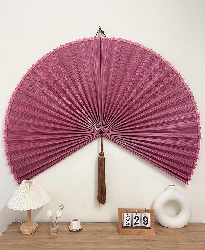 Fan Wall Decor,Decorative Folding Fan for Over Bed Decorations
