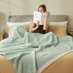 Joiedomi Twin Blanket for Couch Bed, Sage Green Knitted Blankets Gifts for Women Mom Girls, Cozy Cute Soft Throw Home Room Decor Aesthetic for Women Mothers Birthday Gifts 60x80 Inches