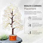 Clear Quartz Crystal Tree of Life - Chakra for Positive Energy, Feng Shui Decor - Gemstone Money Bonsai Tree, Good Luck Healing Crystals - Meditation Stones, Spiritual Unique Gift 10-12"