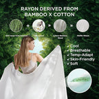 Bedsure Cooling Waffle Duvet Cover Queen - Cotton Blend Rayon Derived from Bamboo Duvet Cover Set for Hot Sleepers, Breathable Bedding Set with a Vintage Charm, 3 Pieces (Charcoal, Queen, 90"x90")