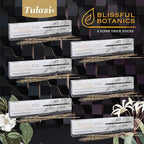 Tulasi White Sage Smudge Incense Sticks Pack – 48 Natural Smudge Sticks (6 Boxes x 8), Long Burning (55 Min), Aromatherapy, Spiritual Cleansing, Meditation, Mood Lifting, Air Purifying Incense