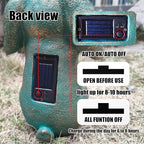 Rabbit Solar Welcome Garden Statues Outdoor Décor-Rabbit Figurines Solar LED Light Lawn Ornaments - Yard Decorations for Patio, Balcony, Backyard -Unique House Warming Gifts for Mom