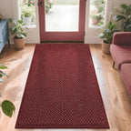 COSY HOMEER-Door-Mat 36"x60" Non Slip Absorbent Entryway Rugs Dirt Trapper Doormats Washable Entrance Mats Low Pile Welcome Floor Mat for Front Back Door and Entry Mats,Red