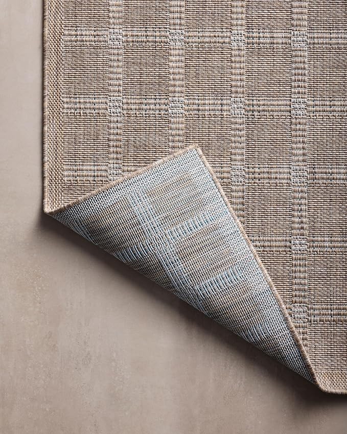 Loloi Amber Lewis Topanga Collection TOP-01 Natural/Bone 5'-3" x 7'-6" Indoor/Outdoor Area Rug