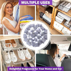 French Lavender Sachets for Drawers and Closets Fresh Scents, Set of 24, Home Fragrance Sachet for Closets and Drawers, White, LV-C-24-2