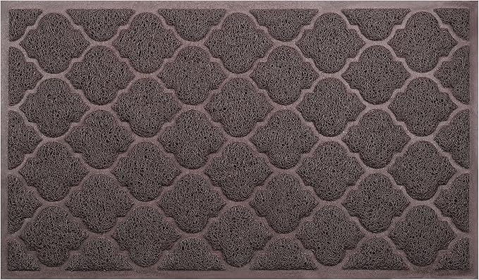 Door Mat Outdoor, 29x17, Welcome Mats for Entryway, Front Doormat for Home Entrance, Patio, Garage, RV Mats for Outside, Indoor Floor Mat, Durable, Non-Slip, Catches Muddy and Dirt(Brown)