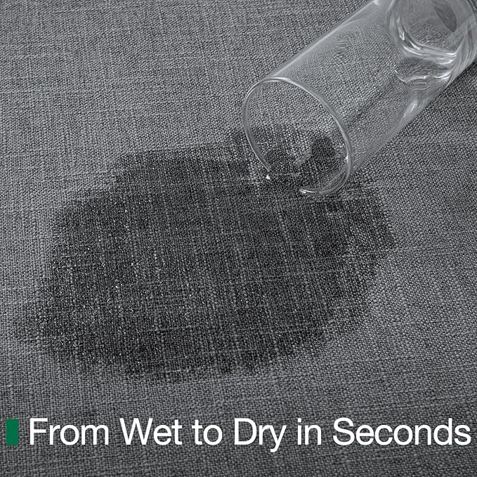 LUMI Ultra Thin Door Mat for Entryway,36"x56" Low Profile Non Slip Rubber Backing Indoor Doormat, Easy Clean Welcome Entrance Mat for Inside House, Patio,Dark Grey