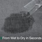 LUMI Ultra Thin Door Mat for Entryway,32"x48" Low Profile Non Slip Rubber Backing Indoor Doormat, Easy Clean Welcome Entrance Mat for Inside House, Patio,Dark Grey