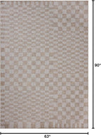 Loloi Amber Lewis Topanga Collection TOP-03 Natural/Dove 5'-3" x 7'-6" Indoor/Outdoor Area Rug