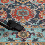 Keen Home Design 6x9 Rug - Machine Washable Area Rug with Non-Slip Backing, Ideal for Living Room, Dining Room, Bedroom - Vintage, Easy Clean, Durable, Low Pile Rug - (6' x 9')