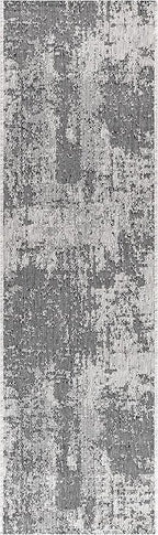 Keen Home Design Terrace Outdoor Runner Rug - 2x10 Washable Indoor/Outdoor Rug for Patio, Kitchen, Balcony, Beach, Garden, Deck and Porch, Size: 2'2"x9'11"