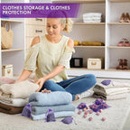 Pack of 24 Lavender Cedar Sachets Bag - 16 Lavender, 8 Cedar for Closet, Drawer, Dresser, Wardrobe and More, LV-D-LC-1