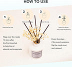 Reed Diffuser Set,5.1oz Clean Linen Scent Diffuser with Sticks Home Fragrance Reed Diffuser with Essential Oil for Bathroom Shelf Decor&Air Freshener,Home Bathroom Office Decor & Gifts