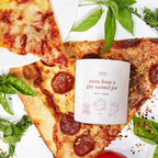 Literie NYC Inspired Scented Candle: Pizza from a Guy Named Joe - Tomato & Basil Scent, 9oz, 50 Hour Burn, Vegan Soy & Coconut Blend Candle for Home Decor, Gift for Women & Men