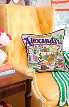 Catstudio Alexandria Embroidered Decorative Throw Pillow