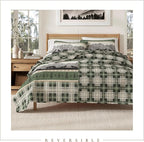 Great Bay Home 3-Piece Reversible Rustic Lodge Bedspread Quilt with 2 Shams. All-Season Quilt Set. (King, Salt Creek)