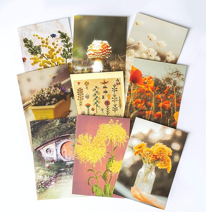 Artivo Aesthetic Wall Collage - Cottagecore Nature Boho Designs, for Teen Girls' Bedrooms - 100 Posters, 4x6 Inch, Photos Collection