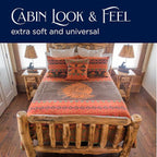 Beacon Blankets Southwestern Chief Henry Native American Design Throw - 90" x 90" Blanket Only - Premium Plush Blanket Can be Used for Queen or King Size Bed