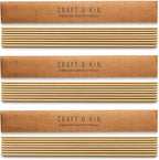 Craft & Kin Reed Diffuser Sticks – 3 Pack of 8 Natural Rattan Sticks per Pouch – Home Fragrance Refill, Eco-Friendly Reed Replacement for Essential Oil Diffusers