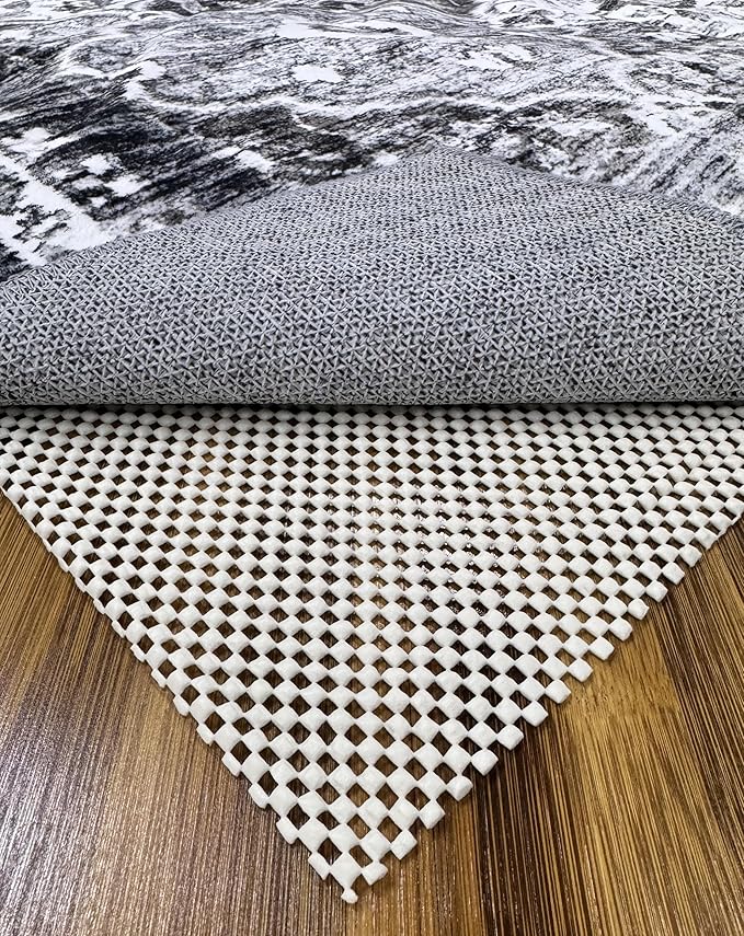 RUGSURE Rug Gripper Pad for Hardwood Floors & Tile Floor - Non Slip Area Rug Pads - Under Carpet Anti Skid Mat - Non Skid Rug Backing, 3x5 Ft