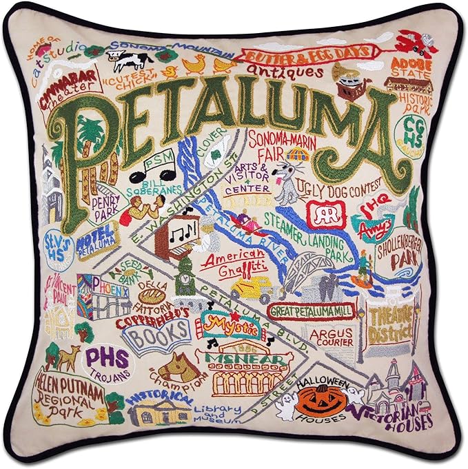Catstudio Petaluma Embroidered Decorative Throw Pillow