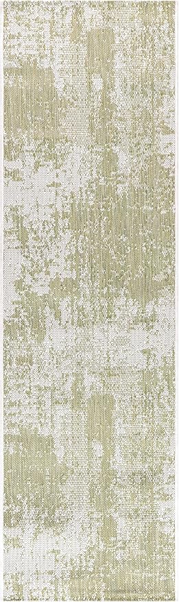 Keen Home Design Terrace Outdoor Runner Rug - 2x6 Washable Indoor/Outdoor Rug for Patio, Kitchen, Balcony, Beach, Garden, Deck and Porch, Size: 2'2"x5'7"