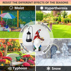 Solar Gnome Garden Statues Outdoor Décor with Lantern- Gnome Figurines Solar LED Light Lawn Ornaments - Yard Decorations for Patio, Balcony, Backyard -Unique House Warming Gifts for Mom